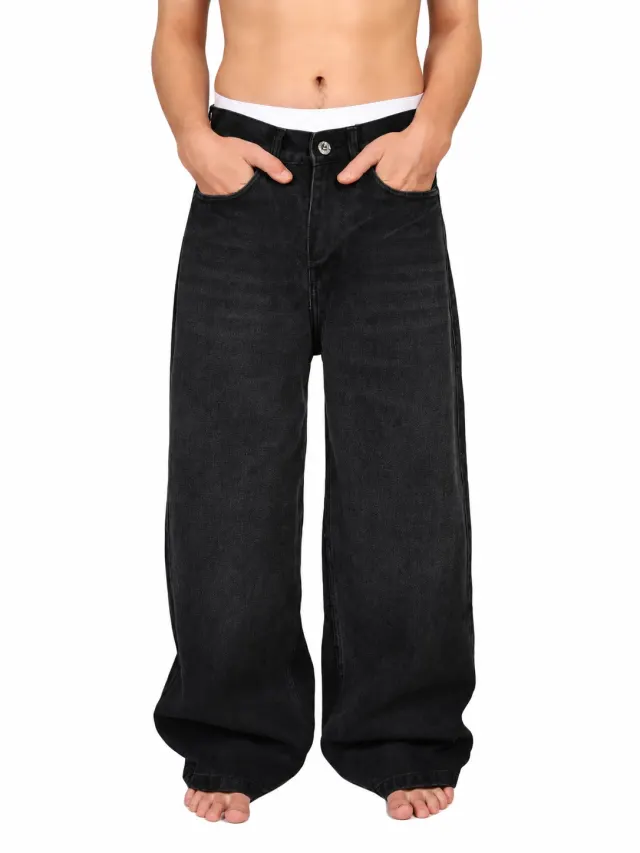 MILD WASH BLACK DENIM - image 2