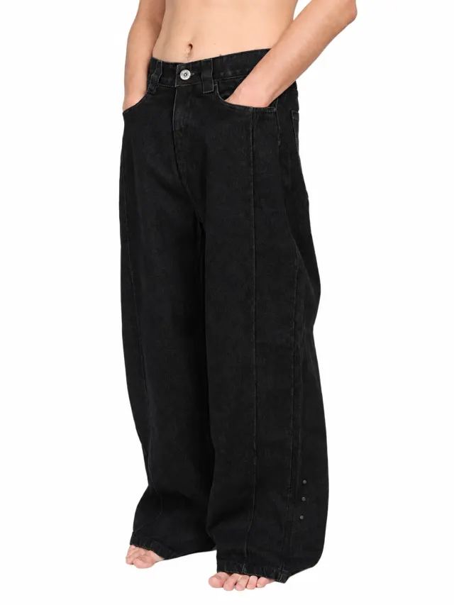 BLACK RAW JEANS by DECAY