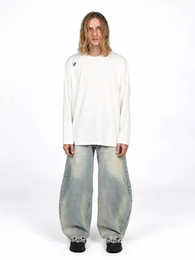 BACKSIDE ZIP TEE WHITE CLR - image 4