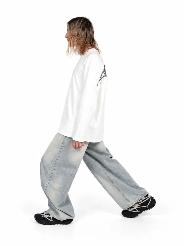 BACKSIDE ZIP TEE WHITE CLR - image 5