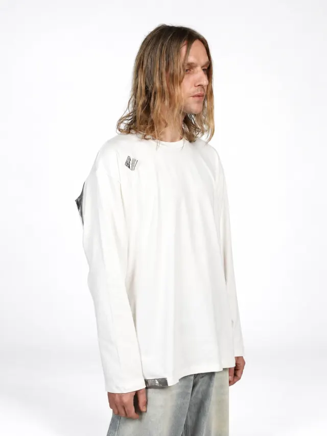 BACKSIDE ZIP TEE WHITE CLR - image 7
