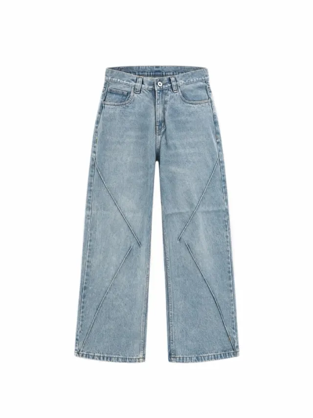 CROSS PANELLED DENIM - image 2