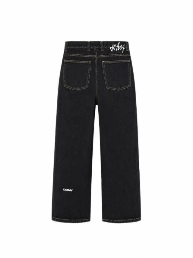RAW WASH BLACK PANELLED DENIM - image 2