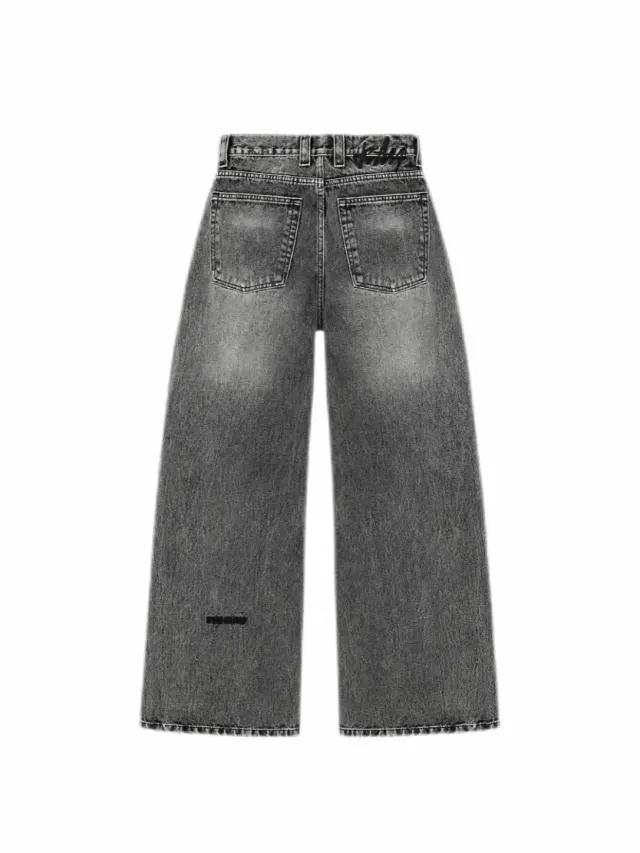 BLACK ACID WASH DENIM - image 2