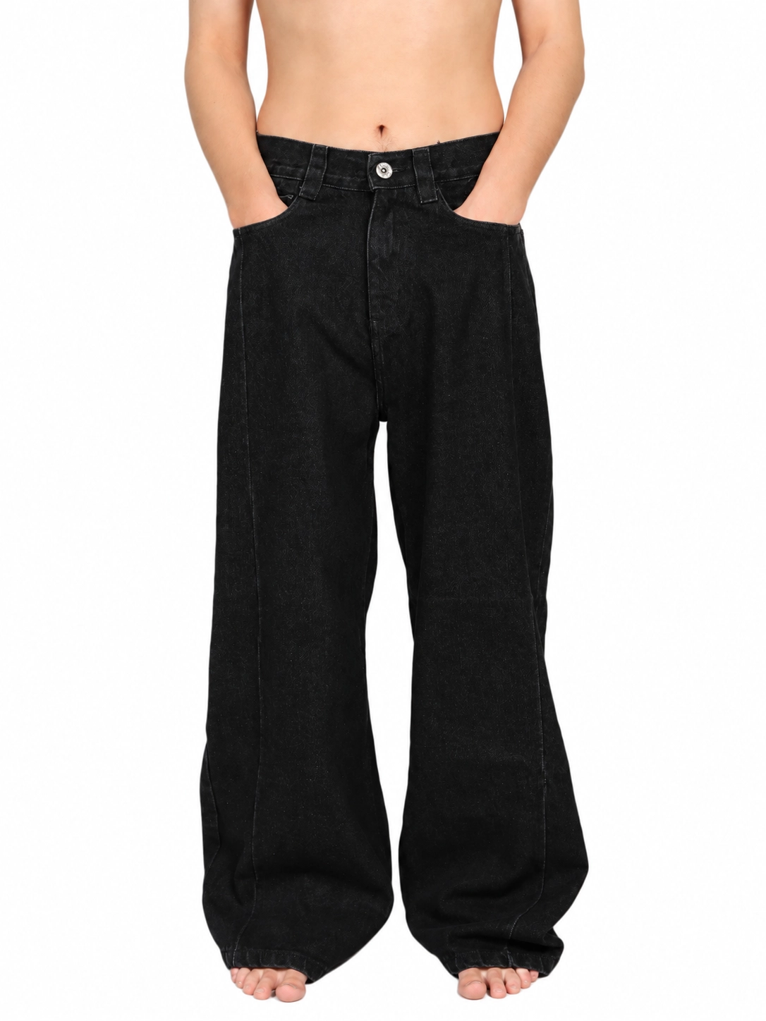 BLACK RAW JEANS