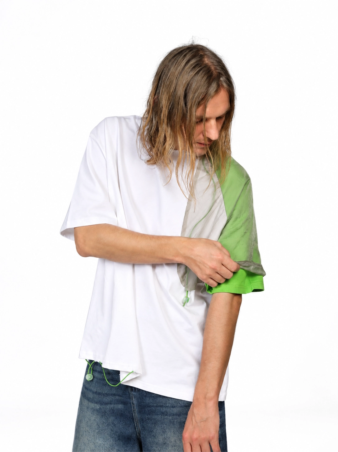 GREEN COLOR TEE