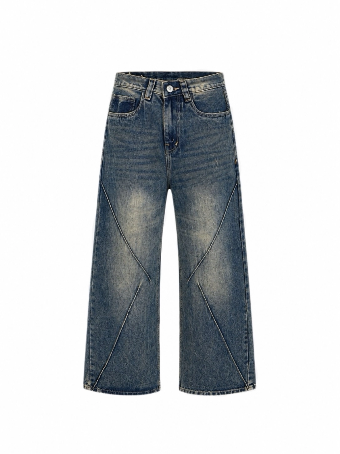 CROSS PANELLED DENIM