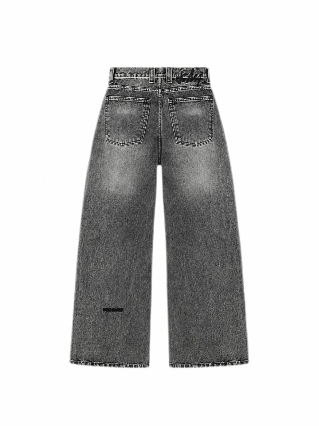 BLACK ACID WASH DENIM