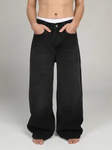 MILD WASH BLACK DENIM