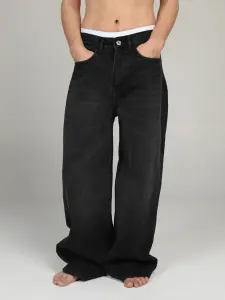 MILD WASH BLACK DENIM