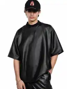 LEATHER TEE