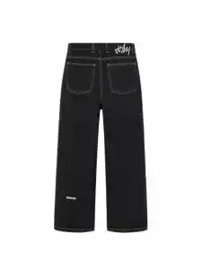 RAW WASH BLACK PANELLED DENIM
